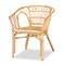 Baxton Studio Kaka Modern Bohemian Natural Brown Rattan Dining Chair 209-12790 - alternate 5